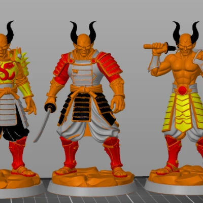 Oni Samurai Élite - Bộ Ba Chiến Binh Quỷ (Pack 3 Figure)