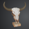 Hộp sọ trâu (Buffalo Skull) – đồ trang trí văn phòng - Thumbnail 1