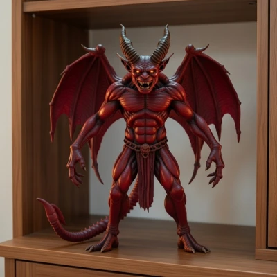 (STL MODIFICADO) Tượng Chiến Binh Quỷ Địa Ngục - Nhân Vật Fantasy Original