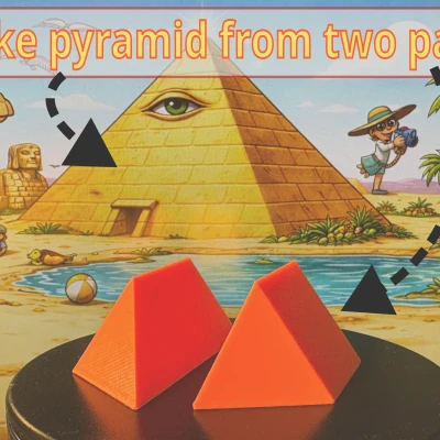Làm kim tự tháp từ puzzle hai mảnh