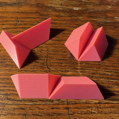 Làm kim tự tháp từ puzzle hai mảnh