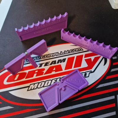 Thước Droop DIY tiết kiệm Rebuild RC cho buggy/truggy RC tỉ lệ 1/8