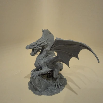 Acalagon Đen – Rồng Bóng Tối Khổng Lồ (3D model lấy cảm hứng Silmarillion)