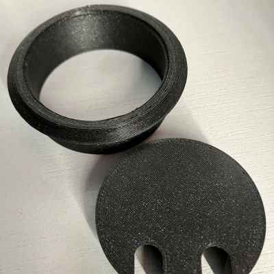 Ống lót lỗ đi dây PSU và nắp che (Prusa Mini+)