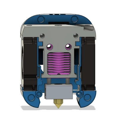 Ngàm gắn hotend MK8 cho Dragonburner (Dragonburner MK8 hotend mount)