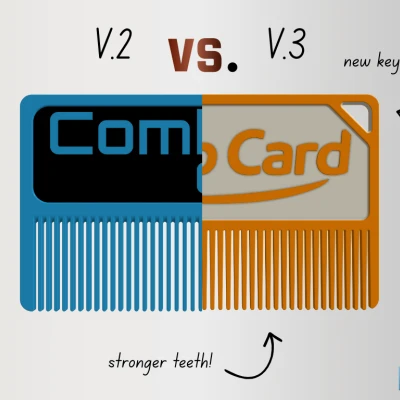 combcard v.3 – Lược dạng thẻ bỏ ví tiện dụng