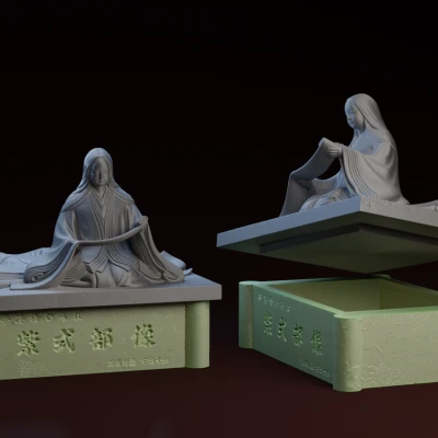 Hộp Murasaki Shikibu : 紫式部像