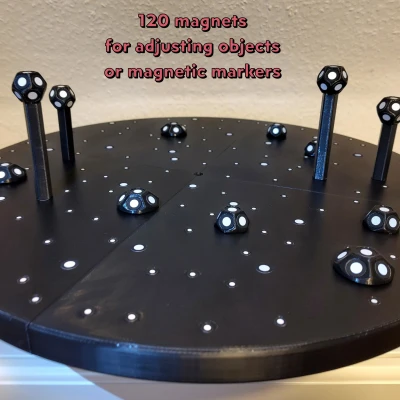 Bàn Xoay Quét 3D cho Hệ Highly Adjustable Ball Vise System