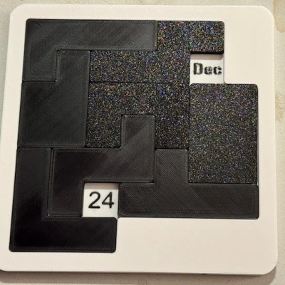 Remix Puzzle-a-day: số/chữ to hơn cho máy in đa màu (Month/Day)