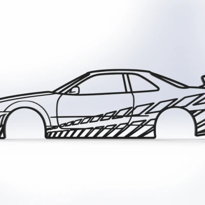 Tranh Treo Tường Nissan R34 GT-R của Brian (Fast & Furious)