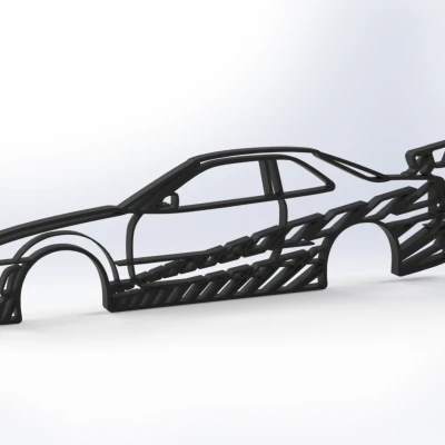 Tranh Treo Tường Nissan R34 GT-R của Brian (Fast & Furious)