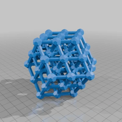 STEWART LATTICE RHOMBIC DODECAHEDRON 1