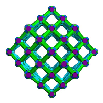 STEWART LATTICE RHOMBIC DODECAHEDRON 1