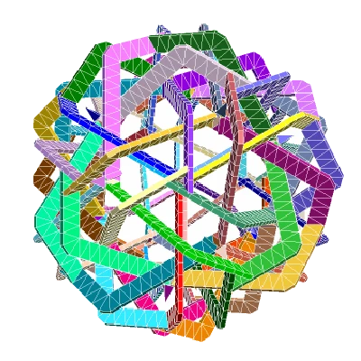 DA VINCI ICOSAHEDRAL POLYKNOT 1