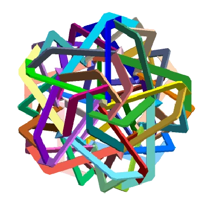 DA VINCI ELEVATED DODECAHEDRAL POLYKNOT 1