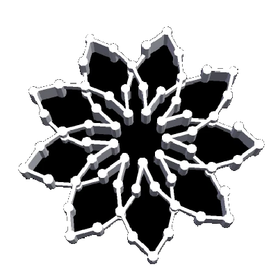 CYLINDER NONAFOIL KNOT 1 – Nút thắt nonafoil dạng hình trụ