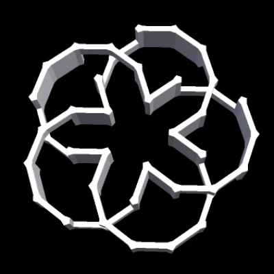 CYLINDER CINQUEFOIL KNOT 1 – Nút thắt cinquefoil dạng hình trụ