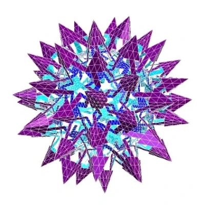 ESCHER PENTAGONAL HEXACONTAHEDRAL POLYKNOT 1