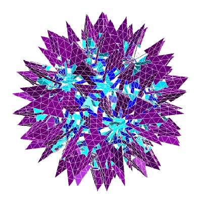 ESCHER DYSDIAKISTRIACONTAHEDRAL POLYKNOT 1