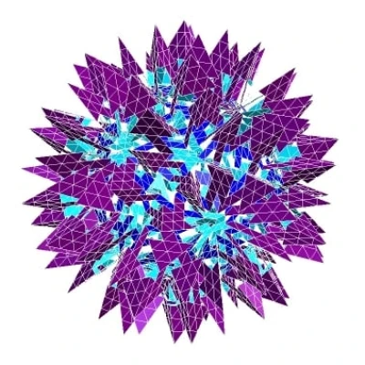 ESCHER DYSDIAKISTRIACONTAHEDRAL POLYKNOT 1