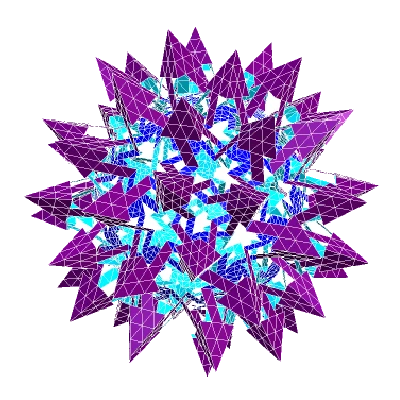 ESCHER STROMBIC HEXACONTAHEDRAL POLYKNOT 1