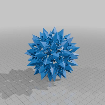 ESCHER STROMBIC HEXACONTAHEDRAL POLYKNOT 1