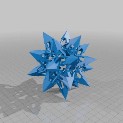 ESCHER PENTAGONAL ICOSITETRAHEDRAL POLYKNOT 1