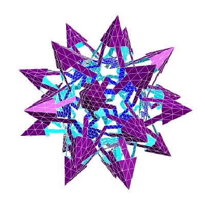 ESCHER PENTAGONAL ICOSITETRAHEDRAL POLYKNOT 1
