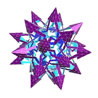 ESCHER PENTAGONAL ICOSITETRAHEDRAL POLYKNOT 1