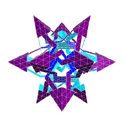 ESCHER RHOMBIC DODECAHEDRAL POLYKNOT 1