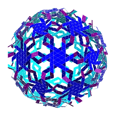 ROELOFS 2.0 TRUNCATED ICOSAHEDRAL POLYKNOT 1