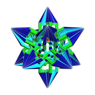 ESCHER-STEWART STAR DODECAHEDRAL POLYKNOT 1