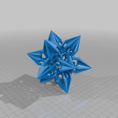 ESCHER-STEWART STAR DODECAHEDRAL POLYKNOT 1