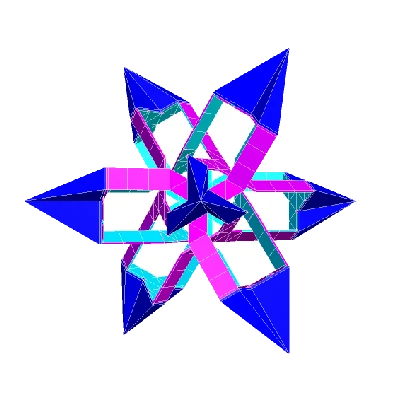 ROELOFS STAR OCTAHEDRAL POLYKNOT 1