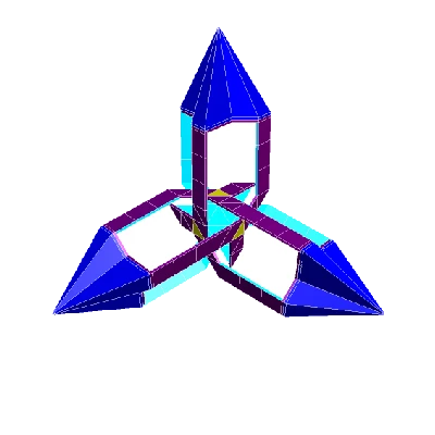 ROELOFS STAR TETRAHEDRAL POLYKNOT 1