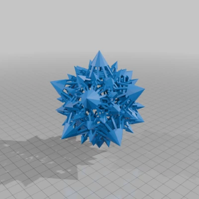 ESCHER 2.0 TRUNCATED ICOSIDODECAHEDRAL POLYKNOT 1