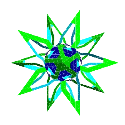 ESCHER PENTAGONAL ANTIPRISMIC POLYKNOT 1