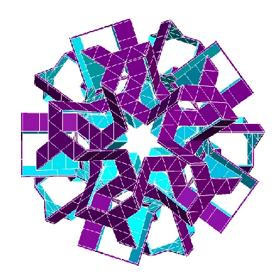 ROELOFS ICOSAHEDRAL POLYKNOT 2