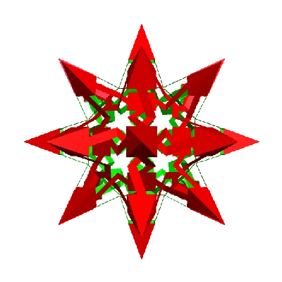 ESCHER 2.0 STAR RHOMBICUBOCTAHEDRAL POLYKNOT 1