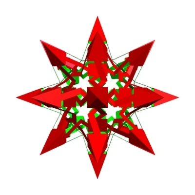 ESCHER 2.0 STAR RHOMBICUBOCTAHEDRAL POLYKNOT 1