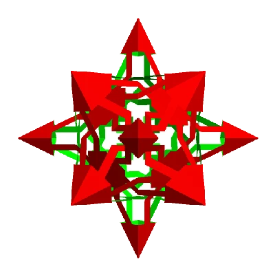 ESCHER 2.0 TRUNCATED OCTAHEDRAL POLYKNOT 1