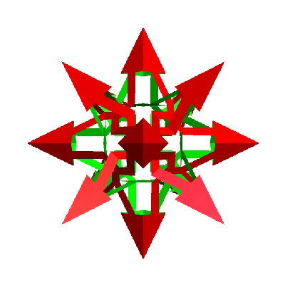 ESCHER 2.0 STAR CUBOCTAHEDRAL POLYKNOT 1