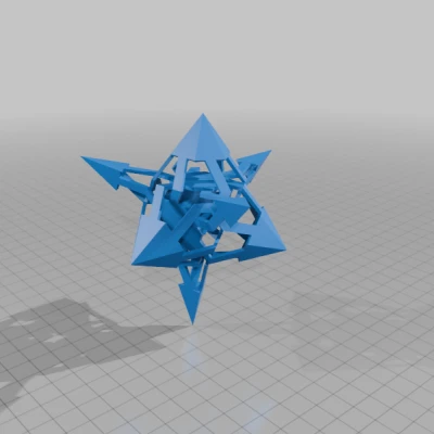 ESCHER 2.0 STAR TRUNCATED TETRAHEDRAL POLYKNOT 1