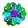 ROELOFS CUBOCTAHEDRAL POLYKNOT 3 - Thumbnail 1