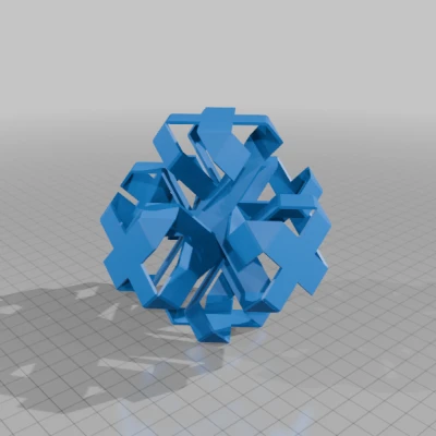ROELOFS CUBOCTAHEDRAL POLYKNOT 3