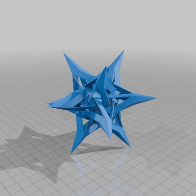 ESCHER STAR ICOSAHEDRAL POLYKNOT 2