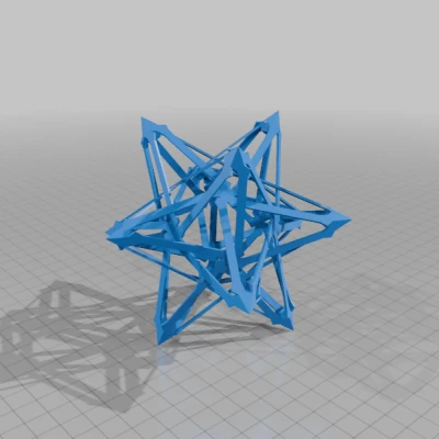 Mô hình DODECAHEDRAL POLYKNOT HÌNH SAO ESCHER 15