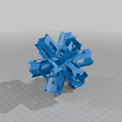 SEGERMAN RHOMBIC TRIACONTAHEDRONAL POLYKNOT 1
