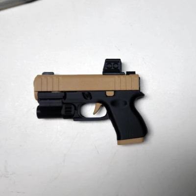 Red Dot Sight cho Glock Fidget Keychain – đồ chơi mini trượt 3D print