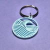 Móc khóa pendant Sóng Biển (Ocean Wave) 30 mm - Thumbnail 1